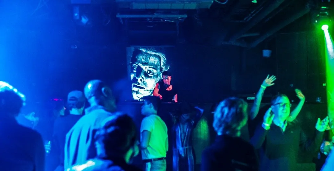 Heaven Malone DJing to a packed dance floor