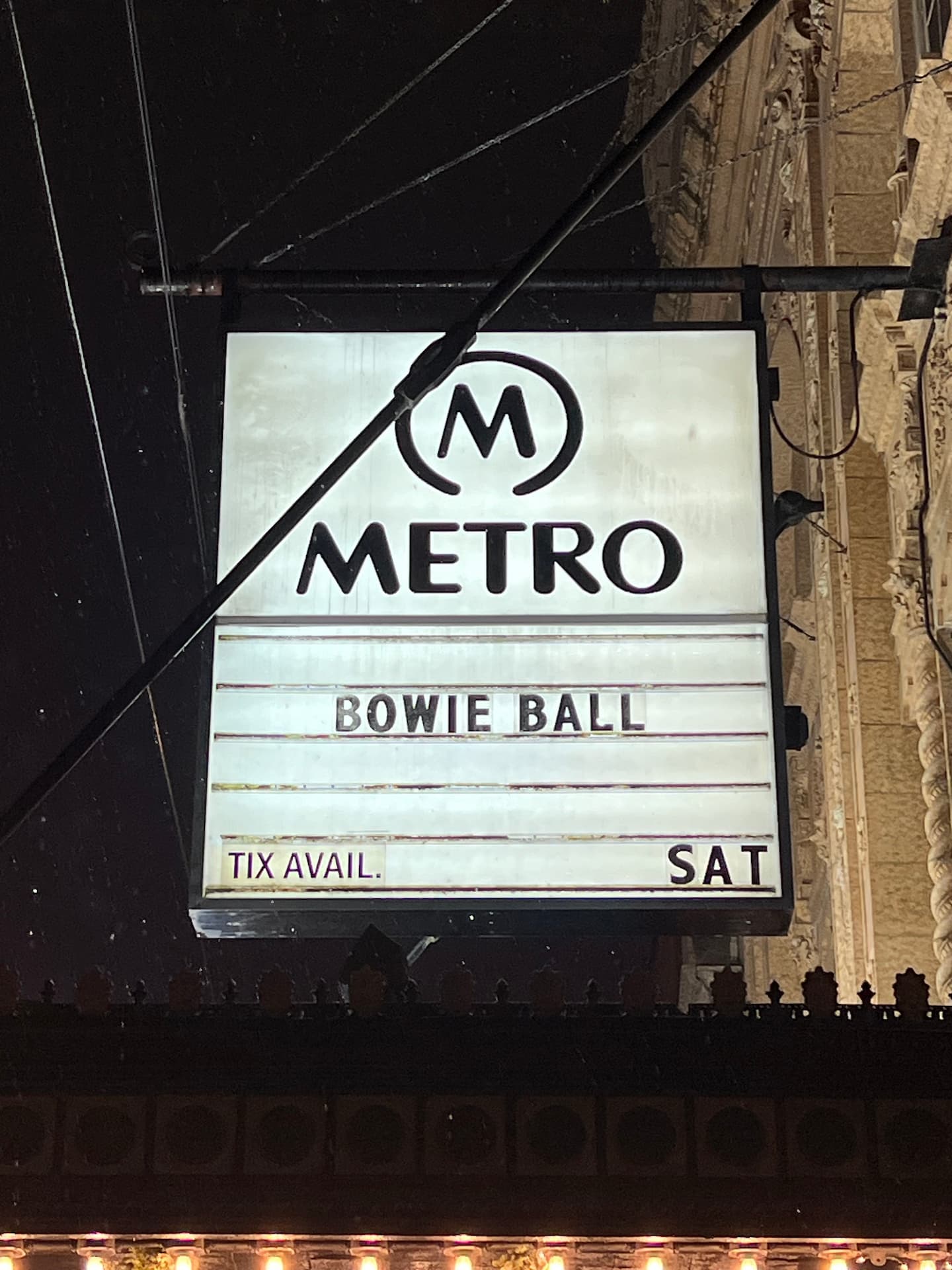 Bowie Ball at Metro Chicago